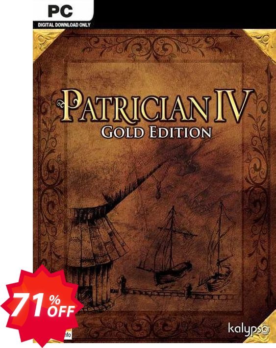 Patrician IV Gold Edition PC Coupon code 71% discount 