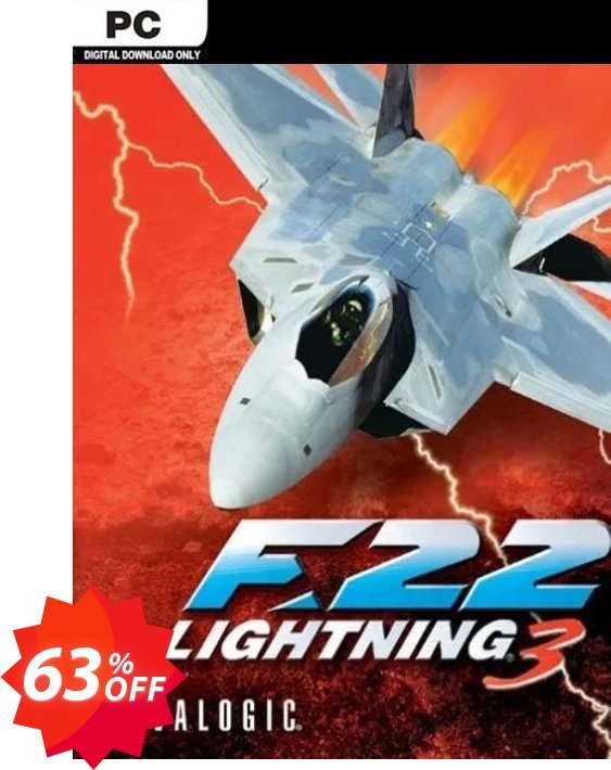 F-22 Lightning 3 PC Coupon code 63% discount 