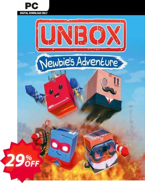 Unbox: Newbie's Adventure PC Coupon code 29% discount 