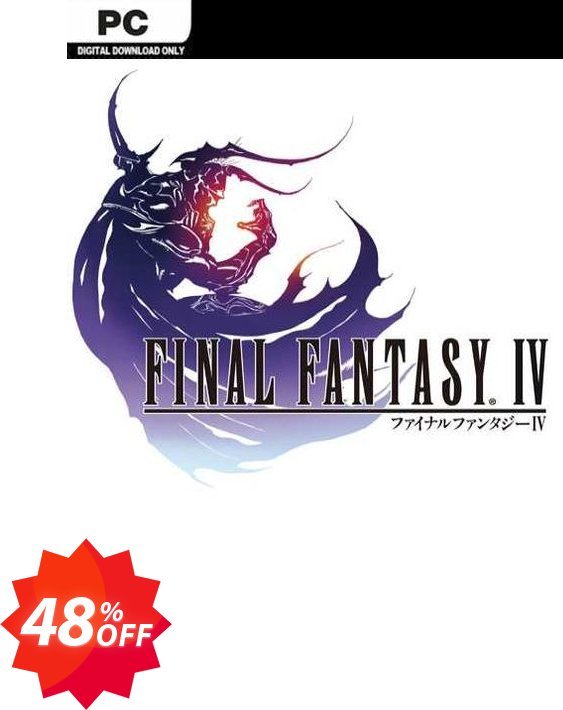 Final Fantasy IV PC Coupon code 48% discount 