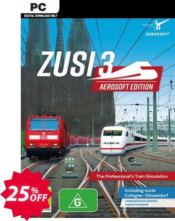 ZUSI 3 - Aerosoft Edition PC Coupon code 25% discount 