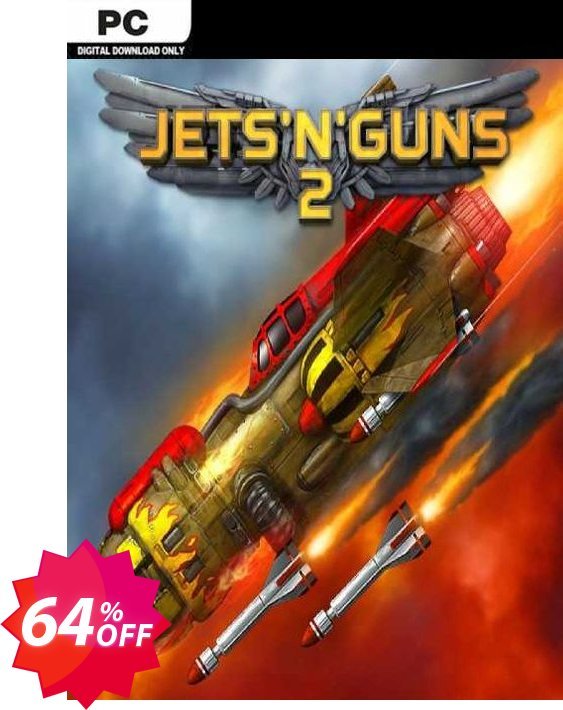 JetsnGuns 2 PC Coupon code 64% discount 