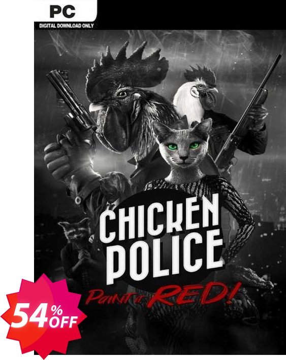 Chicken Police - Paint it RED PC Coupon code 54% discount 