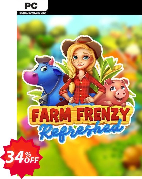 Farm Frenzy Refreshed PC Coupon code 34% discount 