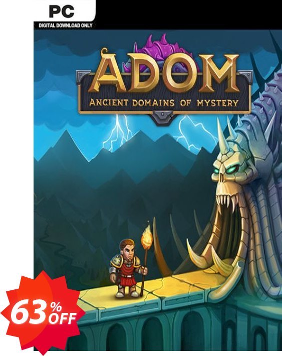 ADOM, Ancient Domains Of Mystery PC Coupon code 63% discount 