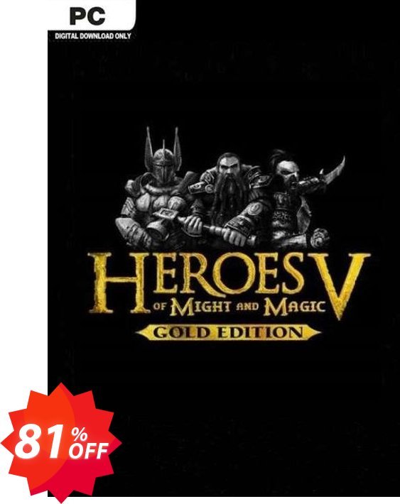 Heroes of Might and Magic V Gold Edition PC Coupon code 81% discount 