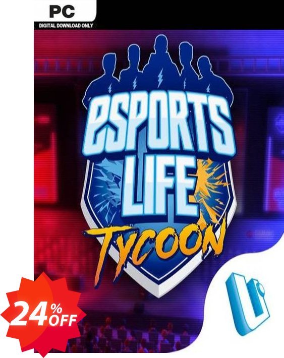 Esports Life Tycoon PC Coupon code 24% discount 