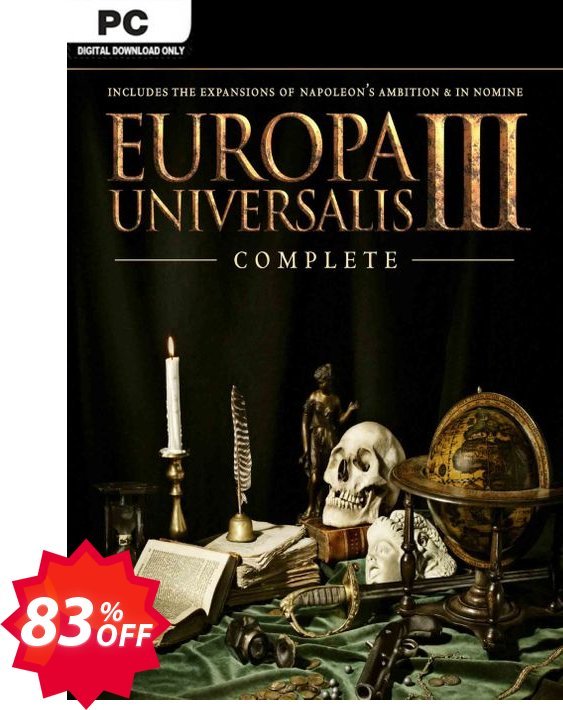 Europa Universalis III Complete PC Coupon code 83% discount 
