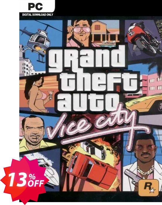 Grand Theft Auto Vice City PC Coupon code 13% discount 