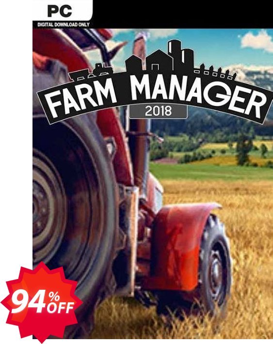 Farm Manager 2018 PC Coupon code 94% discount 