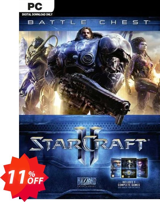 Starcraft 2 Battlechest 2.0 PC, US  Coupon code 11% discount 