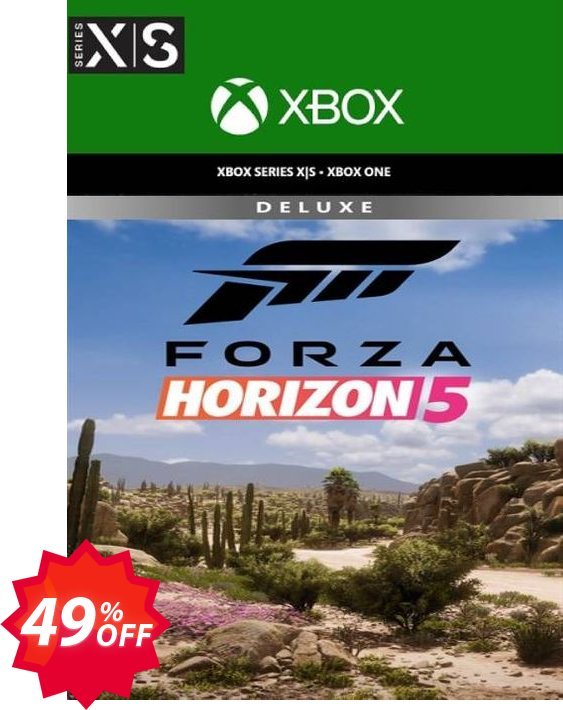 Forza Horizon 5 Deluxe Edition Xbox One/Xbox Series X|S/PC, WW  Coupon code 49% discount 