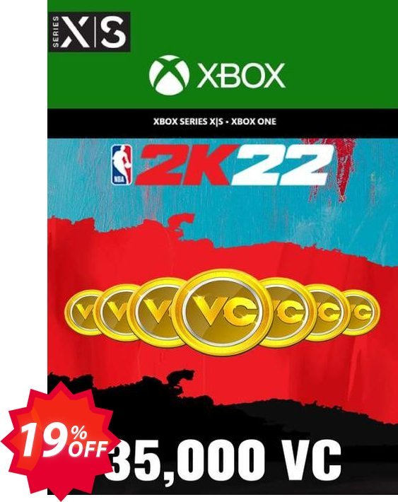 NBA 2K22 35,000 VC Xbox One/ Xbox Series X|S Coupon code 19% discount 