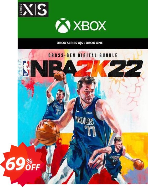 NBA 2K22 Cross-Gen Digital Bundle Xbox One/ Xbox Series X|S, US  Coupon code 69% discount 