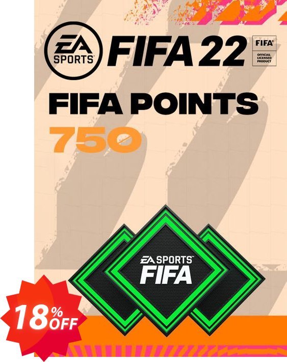 FIFA 22 Ultimate Team 750 Points Pack Xbox One/ Xbox Series X|S Coupon code 18% discount 