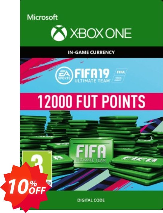 Fifa 19 - 12000 FUT Points, Xbox One  Coupon code 10% discount 
