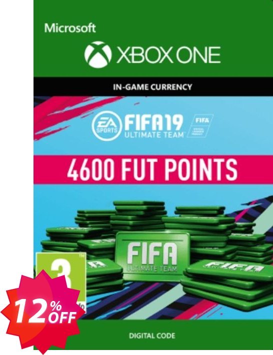 Fifa 19 - 4600 FUT Points, Xbox One  Coupon code 12% discount 