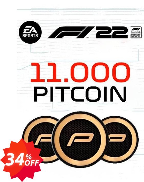 F1 22 11000 PitCoin Xbox, WW  Coupon code 34% discount 