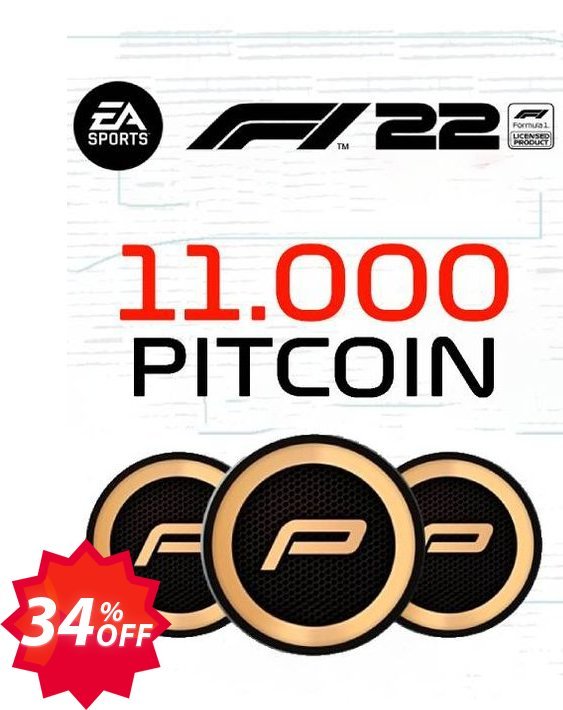 F1 22 11000 PitCoin Xbox, US  Coupon code 34% discount 