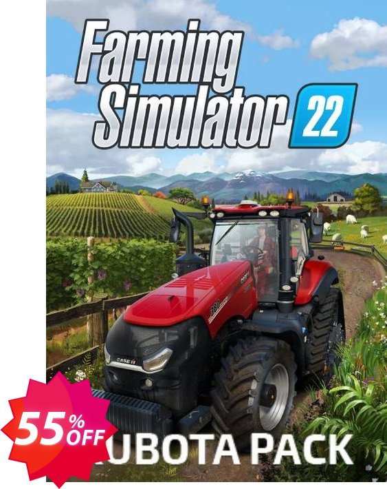 Farming Simulator 22 - Kubota Pack PC - DLC, GIANTS  Coupon code 55% discount 