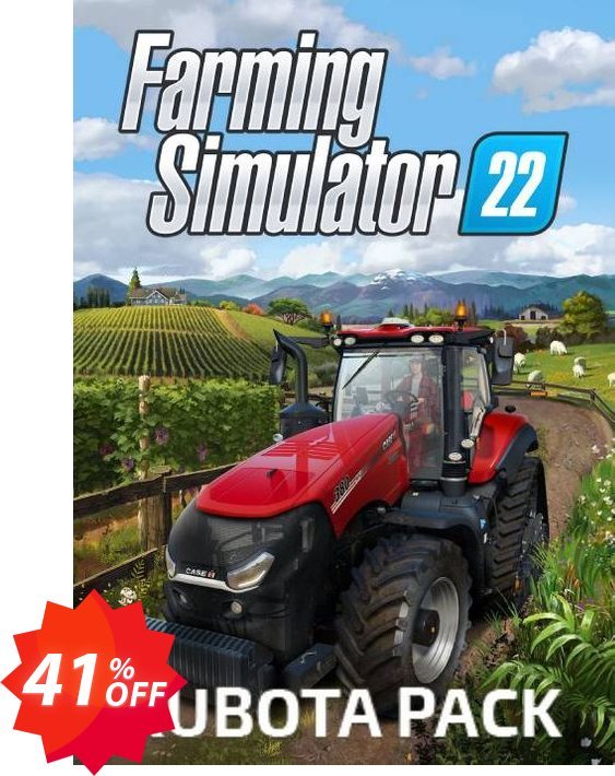 Farming Simulator 22 - Kubota Pack PC - DLC Coupon code 41% discount 