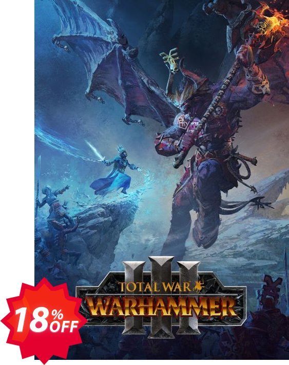 Total War: WARHAMMER III + DLC PC, EU & UK  Coupon code 18% discount 