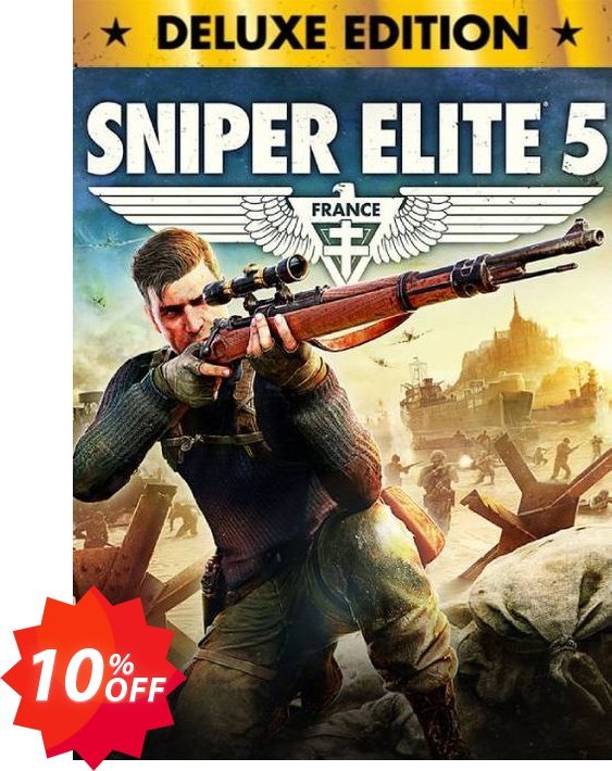Sniper Elite 5 Deluxe Edition + Bonus PC Coupon code 10% discount 