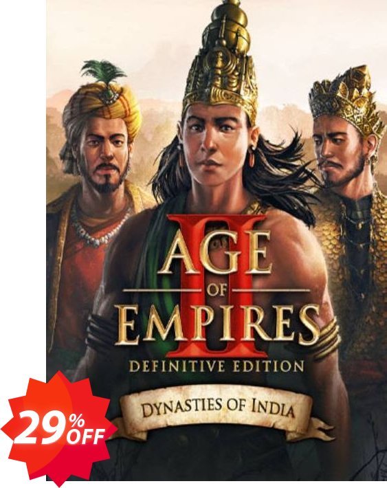 Age of Empires II: Definitive Edition - Dynasties of India PC - DLC Coupon code 29% discount 