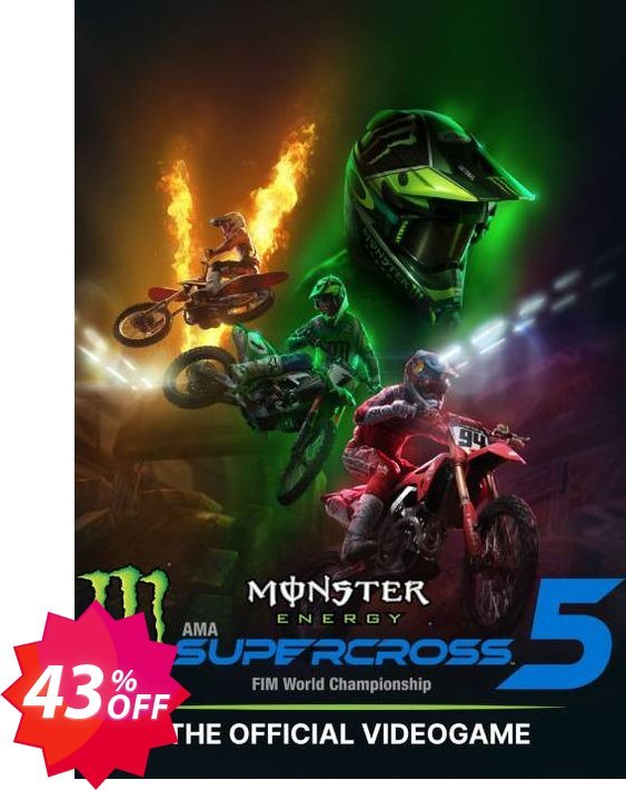 Monster Energy Supercross - The Official Videogame 5 PC Coupon code 43% discount 