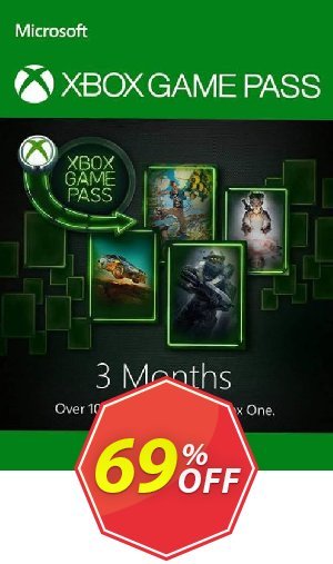 3 Month Xbox Game Pass Trial Xbox One Coupon code 69% discount 