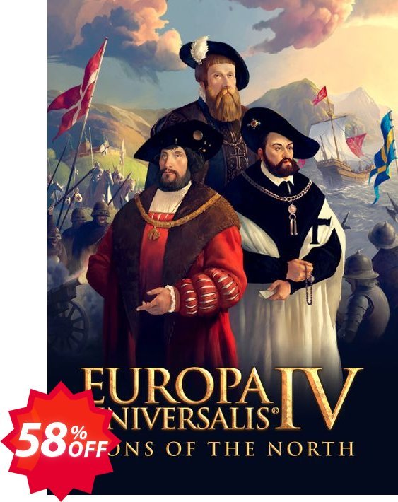 Europa Universalis IV: Lions of the North PC - DLC Coupon code 58% discount 