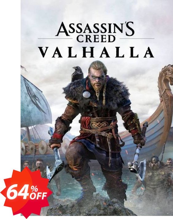 Assassin's Creed Valhalla PC, US  Coupon code 64% discount 