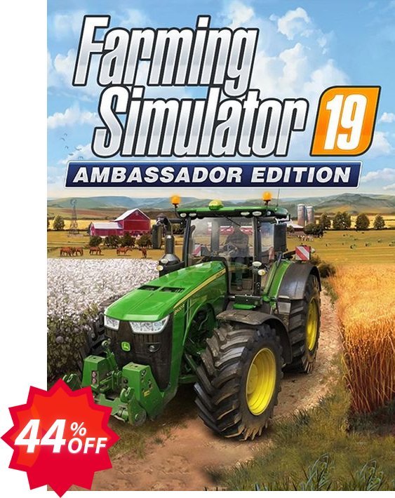 Farming Simulator 19: Ambassador Edition PC, GIANTS  Coupon code 44% discount 