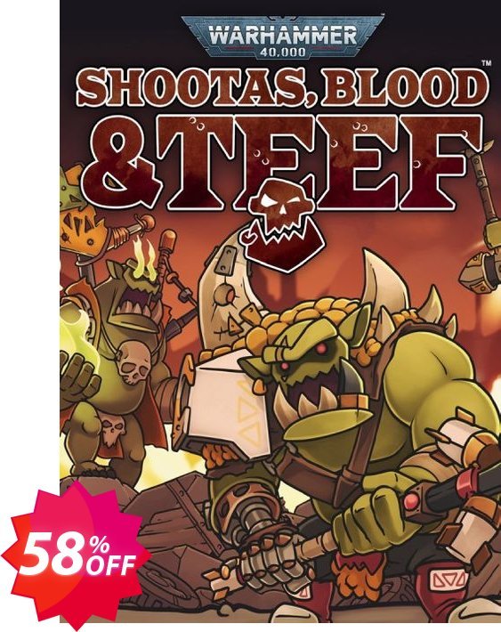 Warhammer 40,000: Shootas, Blood & Teef PC Coupon code 58% discount 