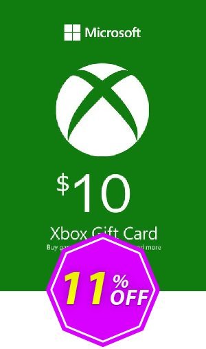 Microsoft Gift Card - $10 Coupon code 11% discount 