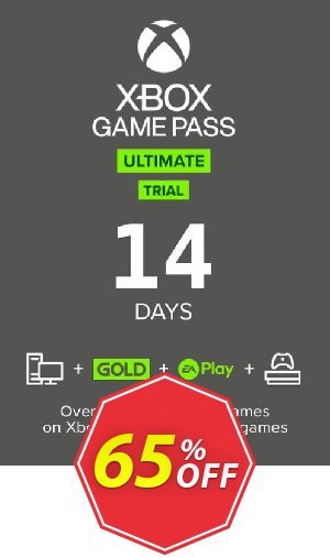 14 Day Xbox Game Pass Ultimate Trial Xbox One / PC, Non - Stackable  Coupon code 65% discount 