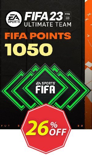 FIFA 23 ULTIMATE TEAM 1050 POINTS PC Coupon code 26% discount 