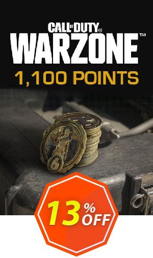 1,100 Call of Duty: Warzone Points Xbox, WW  Coupon code 13% discount 