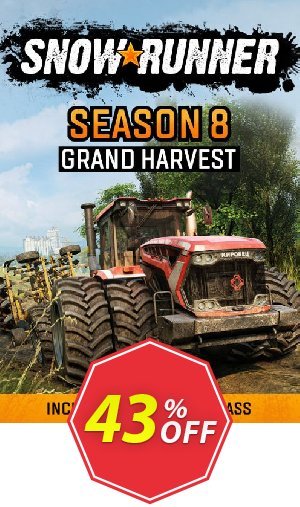 SnowRunner - Season 8: Grand Harvest PC - DLC Coupon code 43% discount 