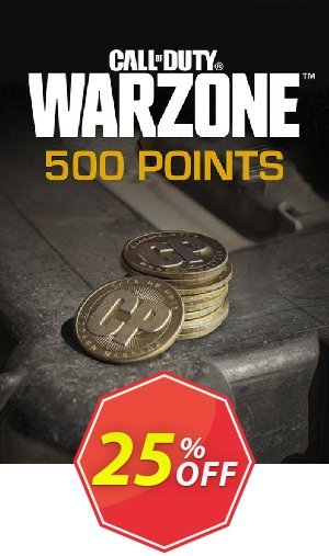 500 Call of Duty: Warzone Points Xbox, WW  Coupon code 25% discount 