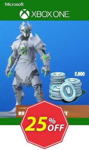 Fortnite: Legendary Rogue Spider Knight Outfit + 2000 V-Bucks Bundle Xbox One Coupon code 25% discount 