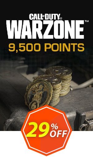 9,500 Call of Duty: Warzone Points Xbox, WW  Coupon code 29% discount 