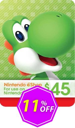 Nintendo eShop Card $45, USA  Coupon code 11% discount 