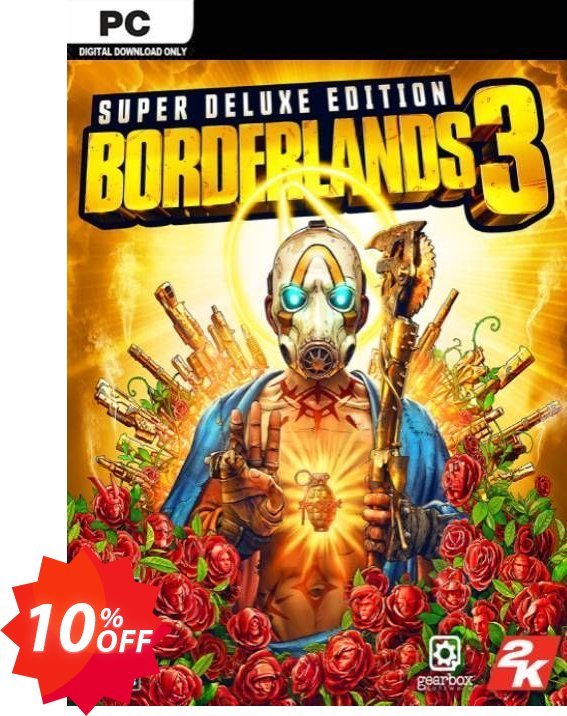 Borderlands 3 Super Deluxe Edition PC + DLC, US/AUS/JP  Coupon code 10% discount 