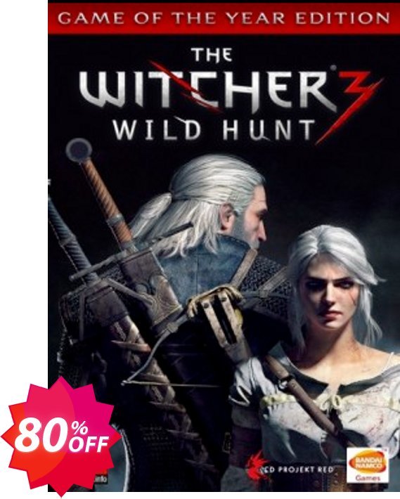 The Witcher 3 Wild Hunt GOTY PC Coupon code 80% discount 