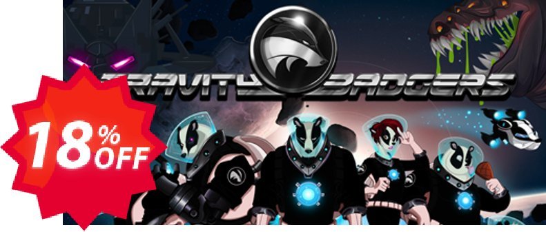 Gravity Badgers PC Coupon code 18% discount 