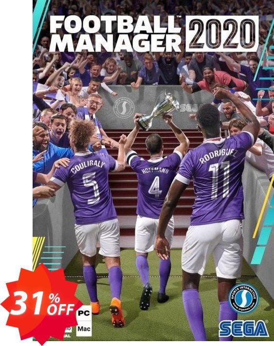 Football Manager 2020 PC, WW  Coupon code 31% discount 