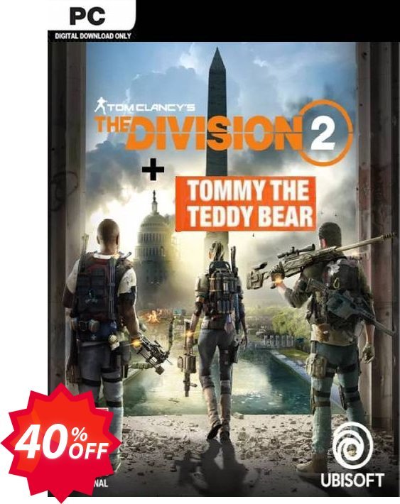 Tom Clancy's The Division 2 PC Inc. Teddy Bear DLC Coupon code 40% discount 