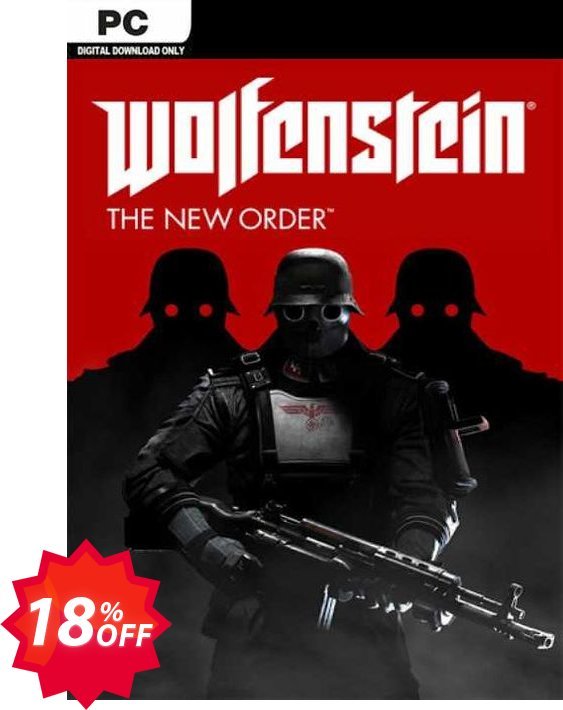 Wolfenstein: The New Order PC Coupon code 18% discount 