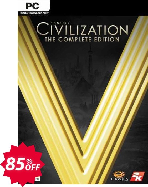 Sid Meier's Civilization V 5 - The Complete Edition PC Coupon code 85% discount 